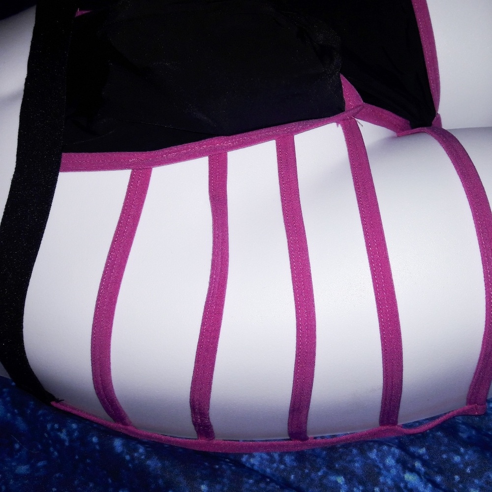 Men's Black & Pink Strappy Boxer Briefs O/S - Picture 4 of 4